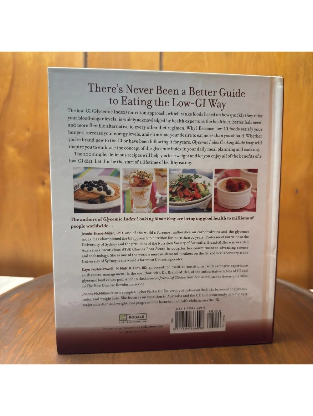 Glycemic Index Cooking Made Easy Hardcover Cookbook Low GI Recipes 2007